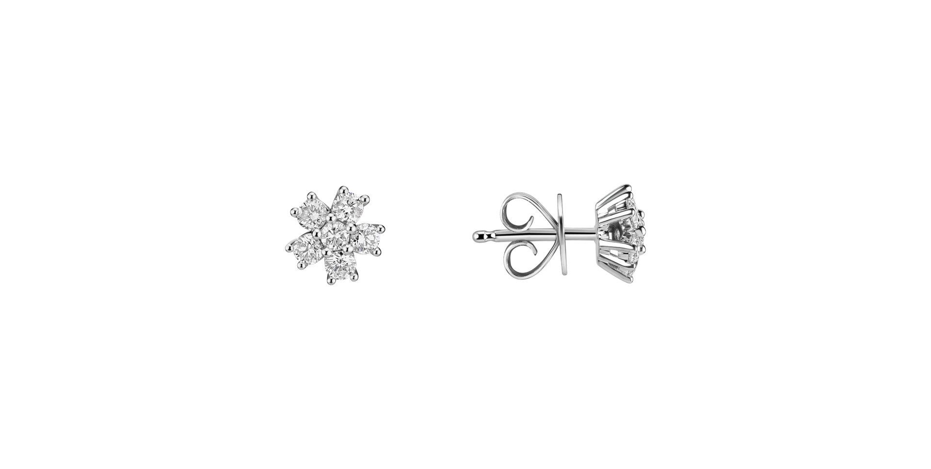 Diamond earrings Sparkless