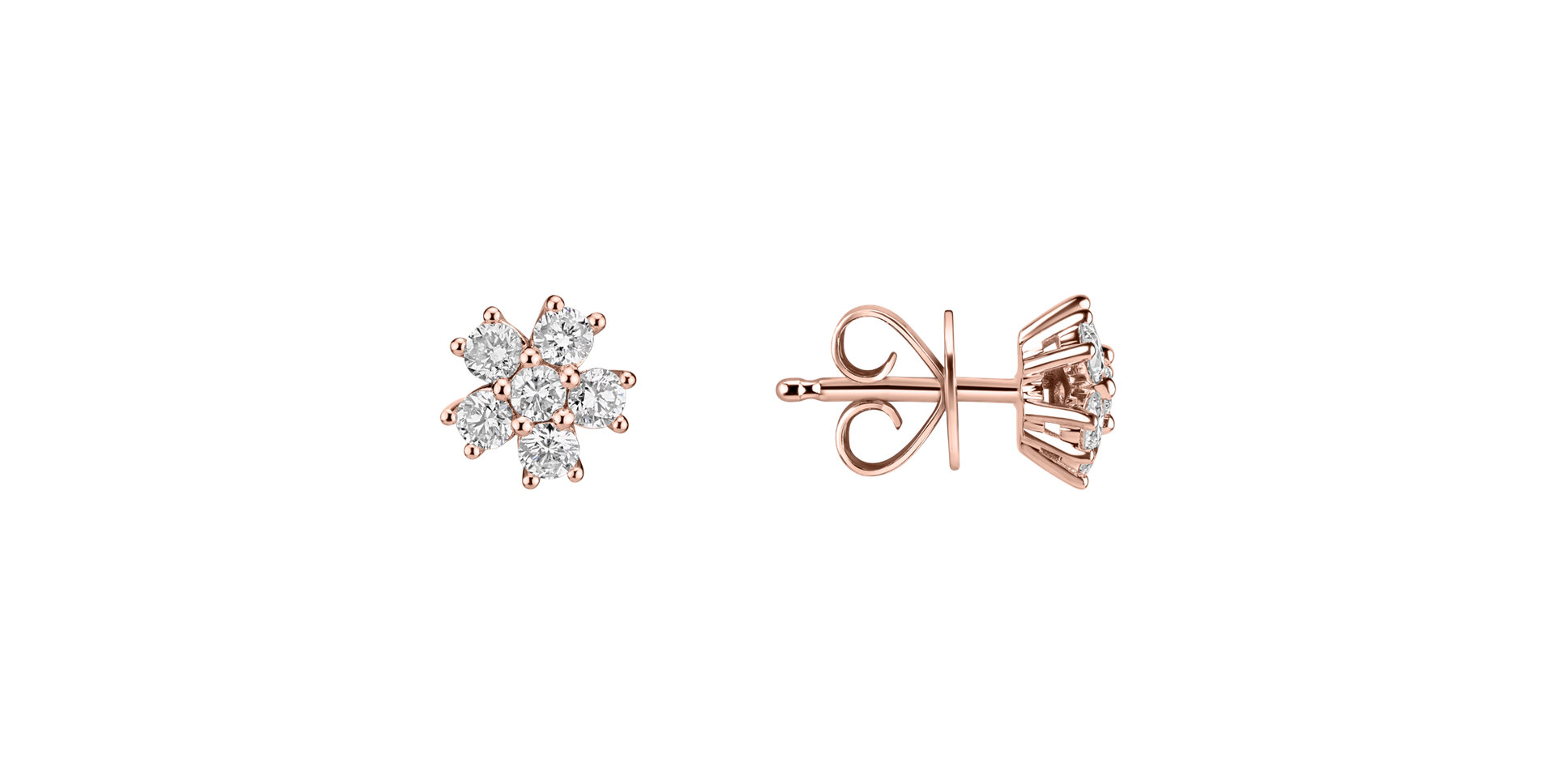 Diamond earrings Sparkless