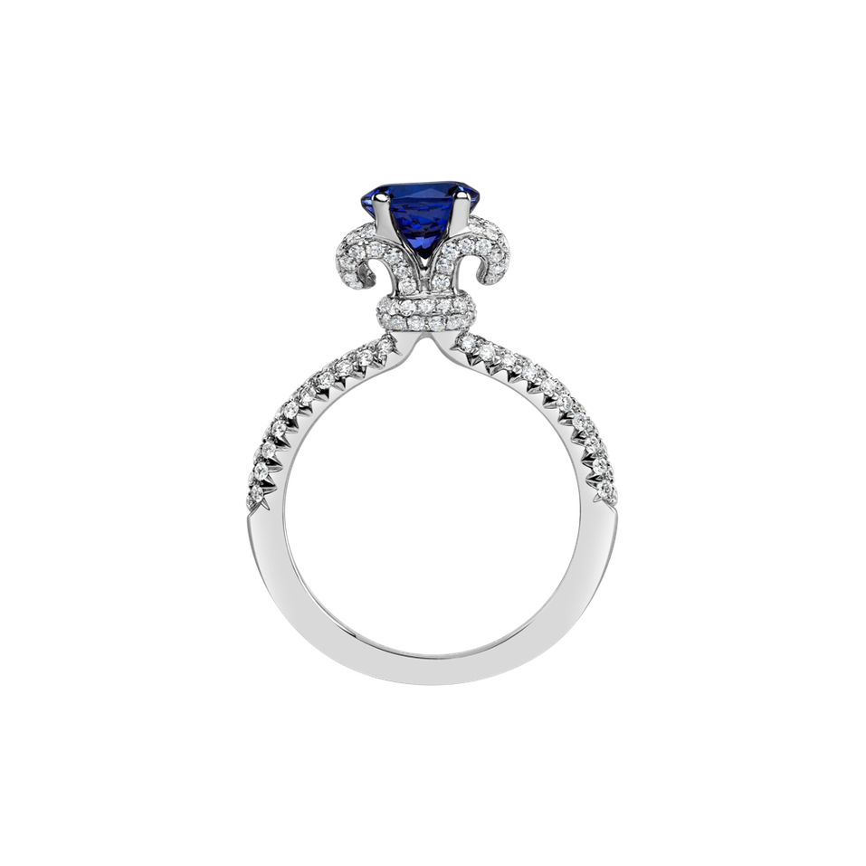 Diamond ring with Tanzanite Countess Star