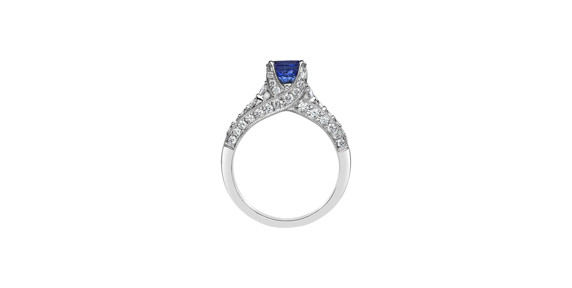 Diamond ring with Tanzanite Infinite Wonder