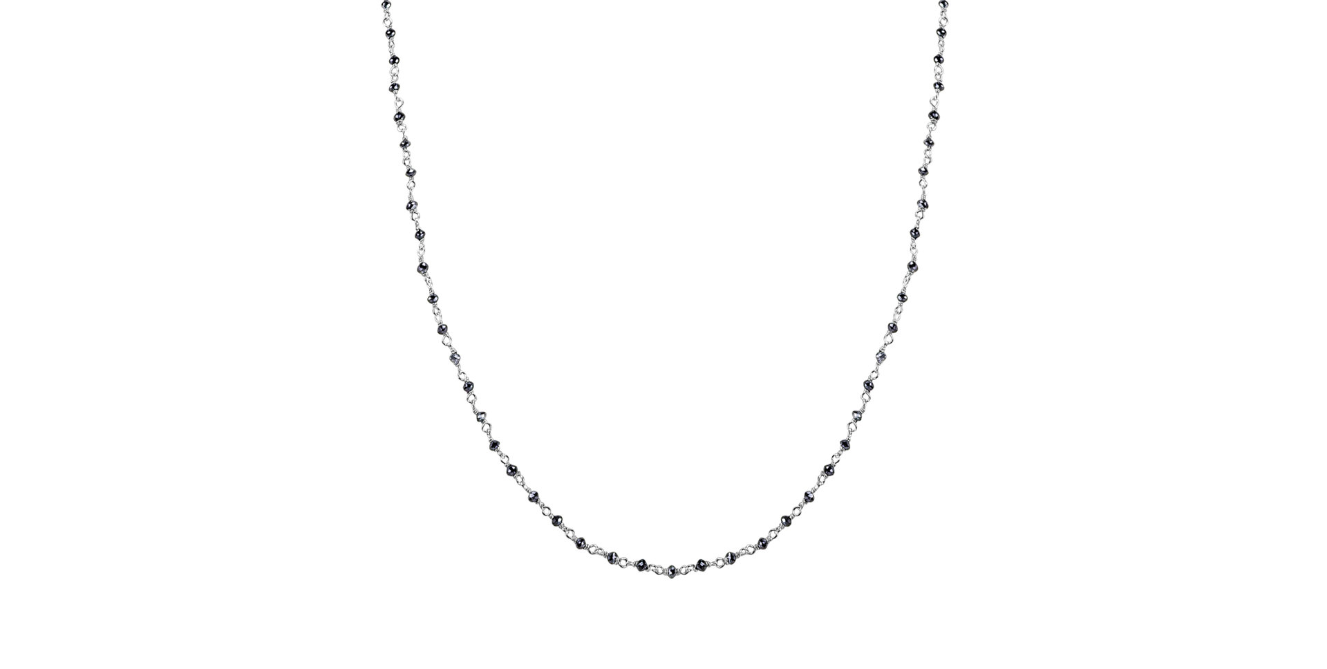 Necklace with black diamonds Dark Melody