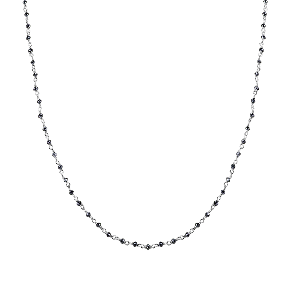 Necklace with black diamonds Dark Melody
