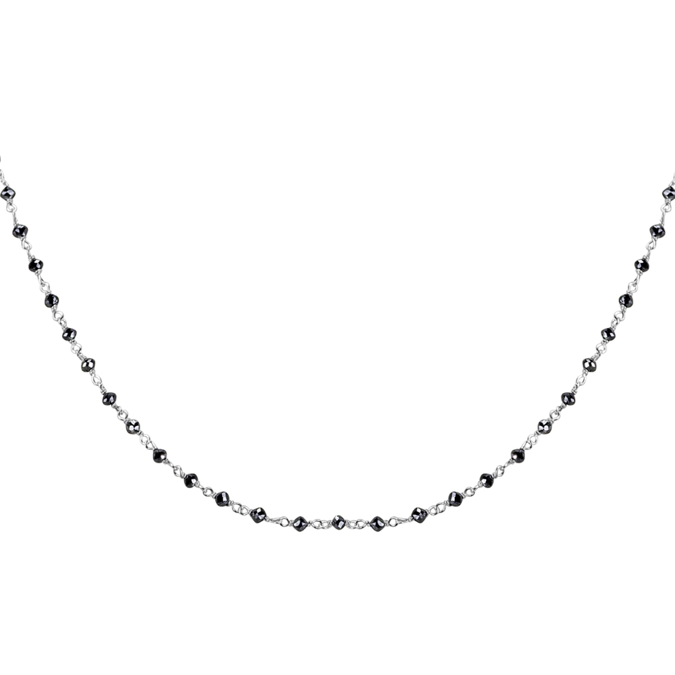 Necklace with black diamonds Dark Melody