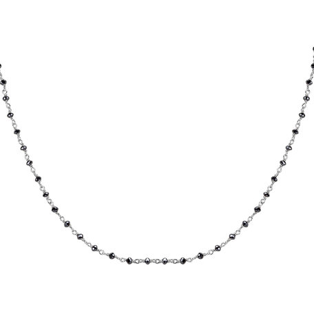 Necklace with black diamonds Dark Melody