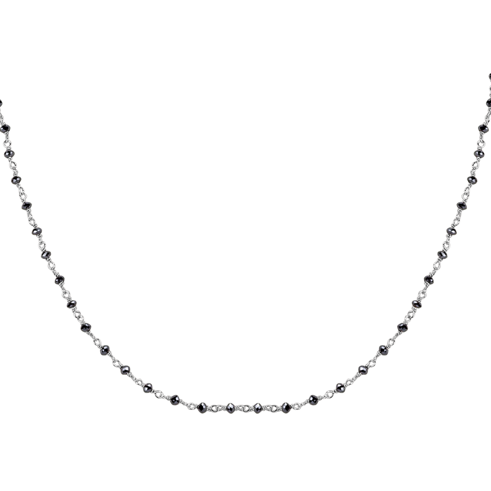 Necklace with black diamonds Dark Melody