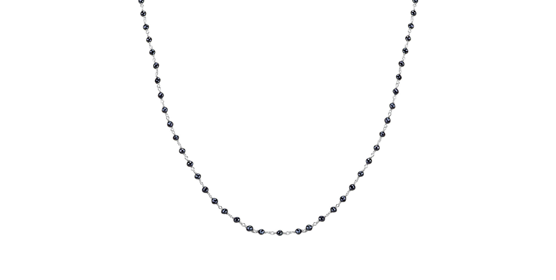 Necklace with black diamonds Dark Melody