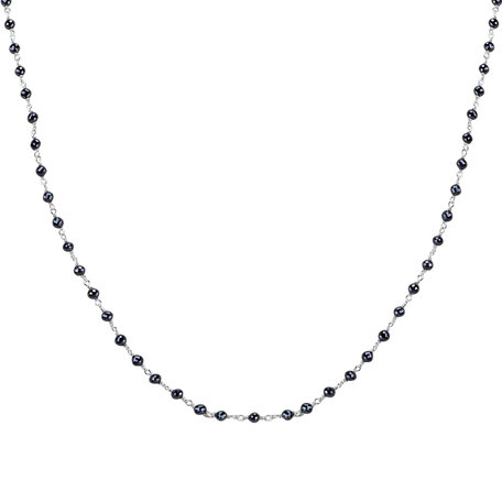 Necklace with black diamonds Dark Melody