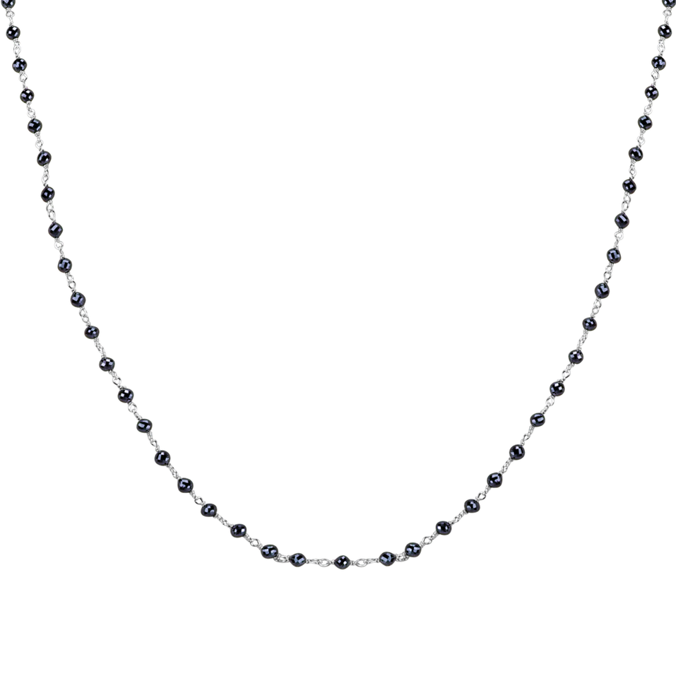 Necklace with black diamonds Dark Melody