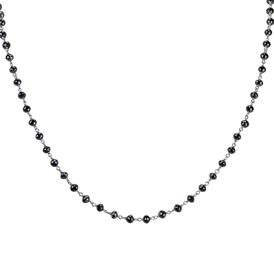 Necklace with black diamonds Dark Melody