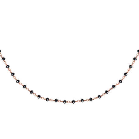 Necklace with black diamonds Dark Melody