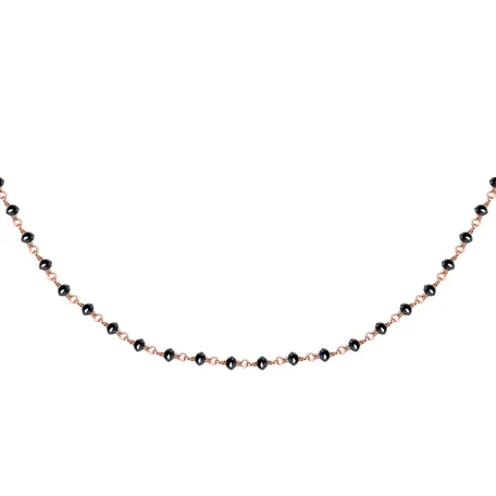 Necklace with black diamonds Dark Melody