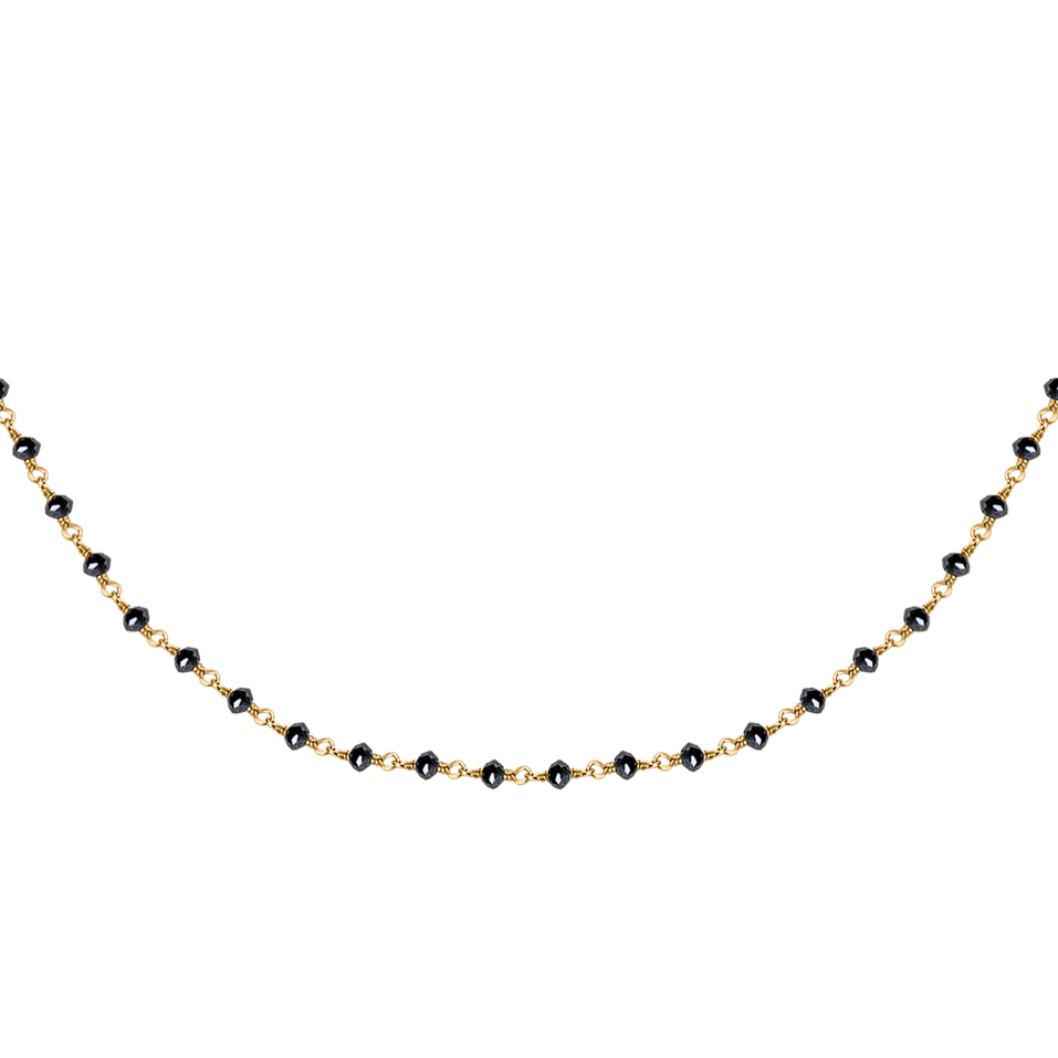 Necklace with black diamonds Dark Melody