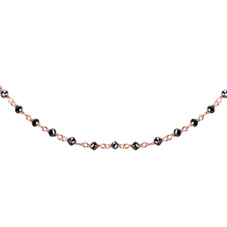 Necklace with black diamonds Dark Melody