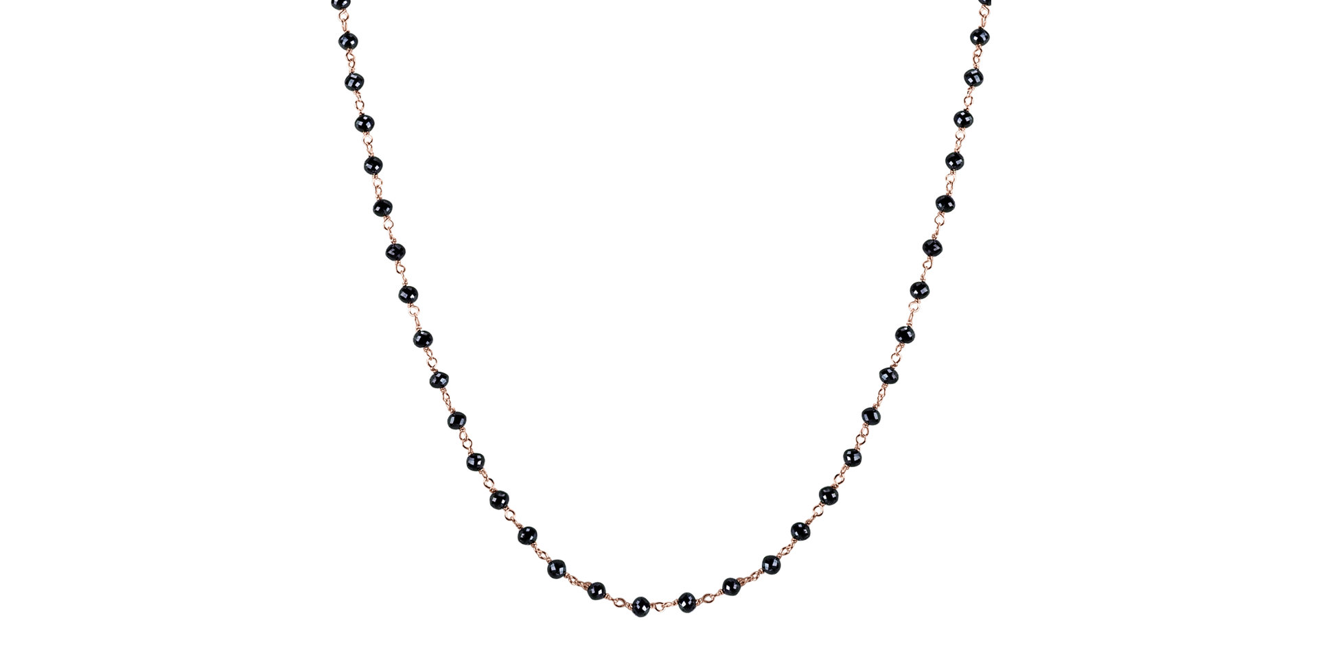 Necklace with black diamonds Dark Melody