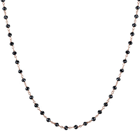 Necklace with black diamonds Dark Melody