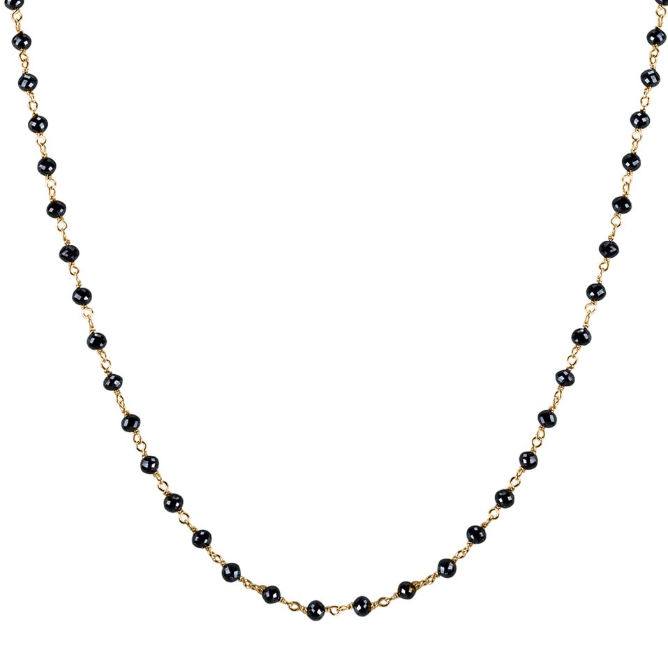 Necklace with black diamonds Dark Melody