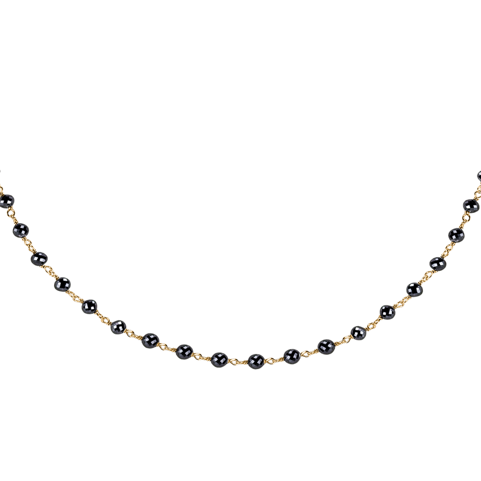 Necklace with black diamonds Dark Melody