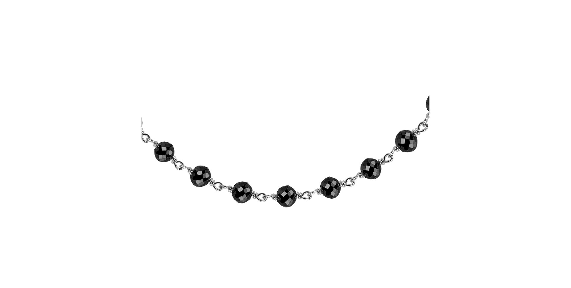 Bracelet with black diamonds Dark Melody