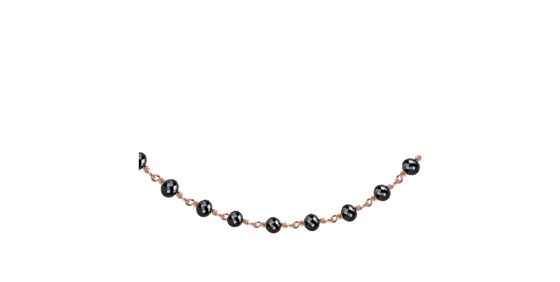 Bracelet with black diamonds Dark Melody