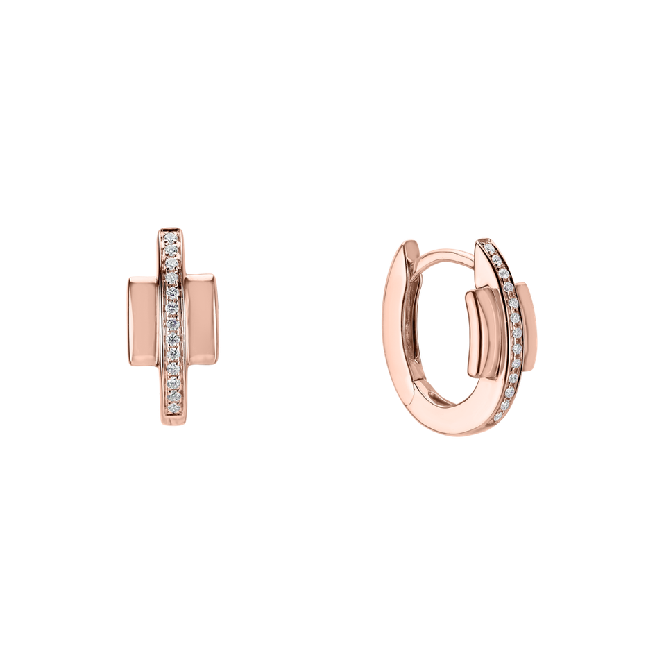 Diamond earrings Midnight Streamer