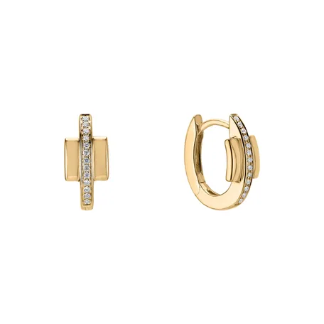 Diamond earrings Midnight Streamer