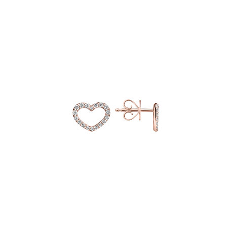Diamond earrings Shiny Hearts