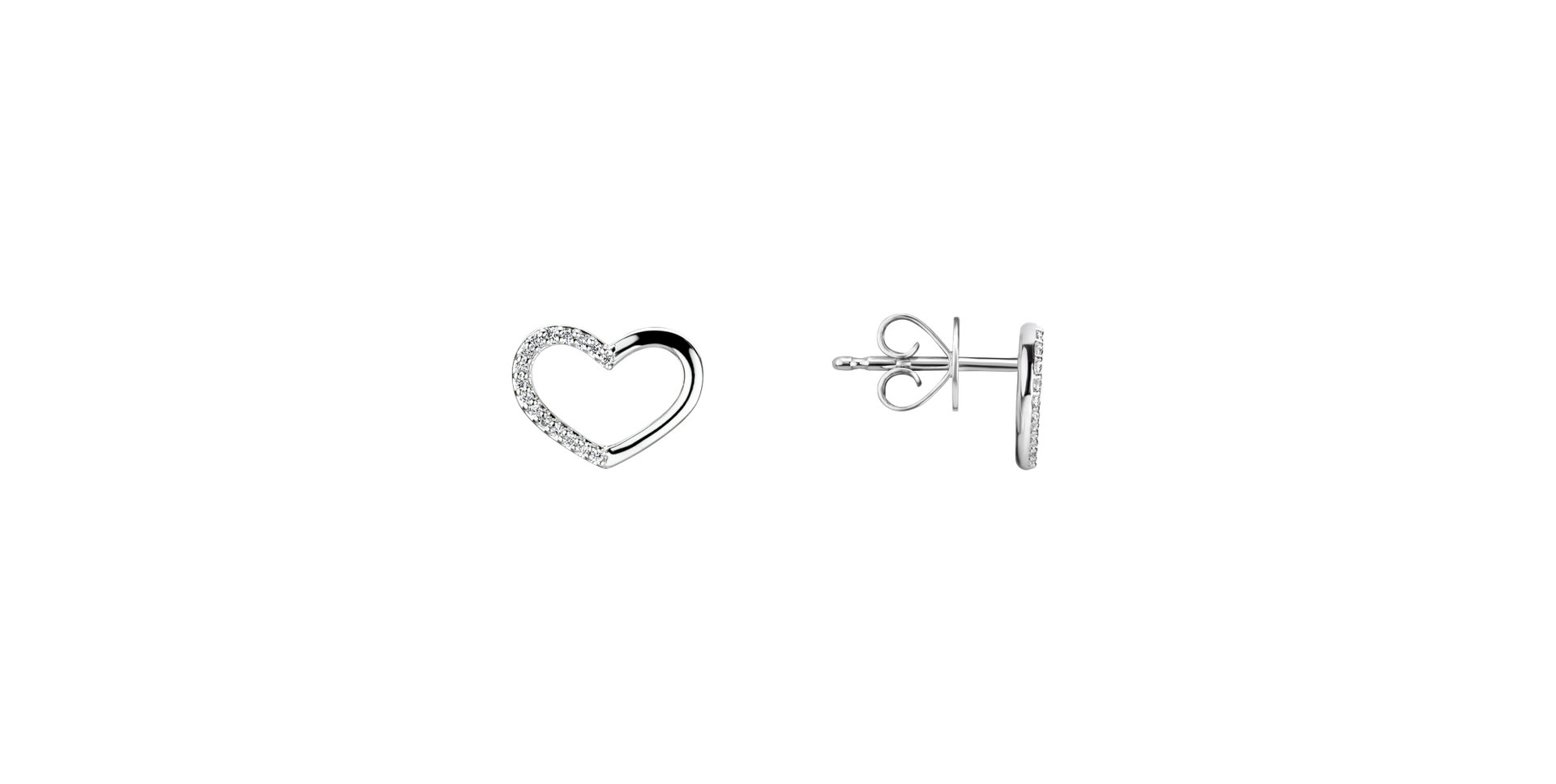 Diamond earrings Shiny Hearts