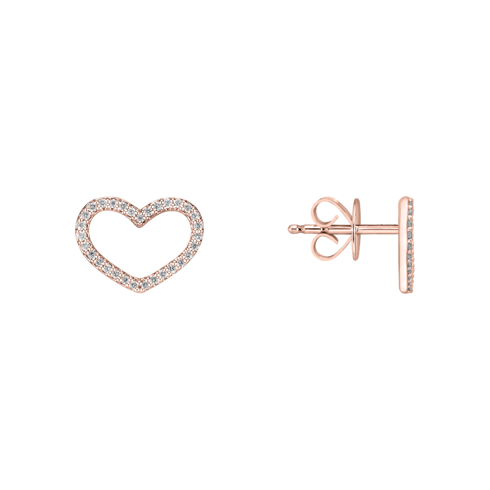 Diamond earrings Shiny Hearts