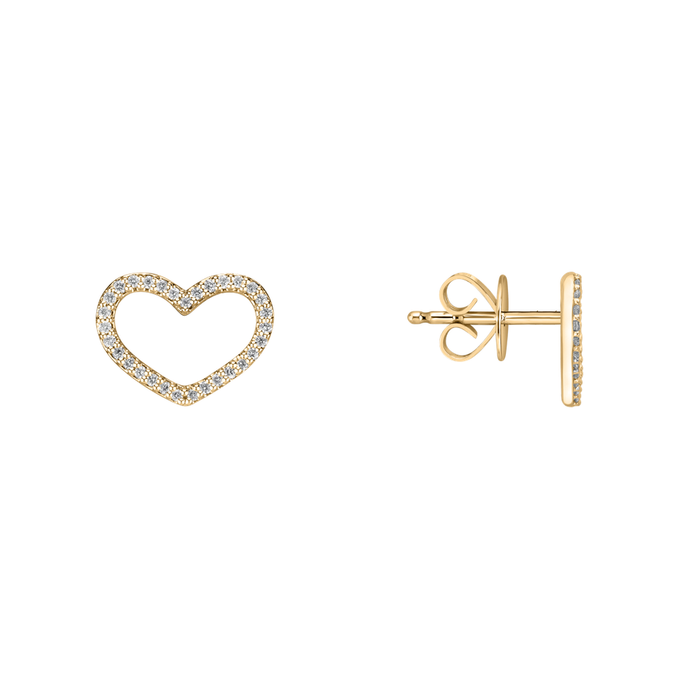 Diamond earrings Shiny Hearts