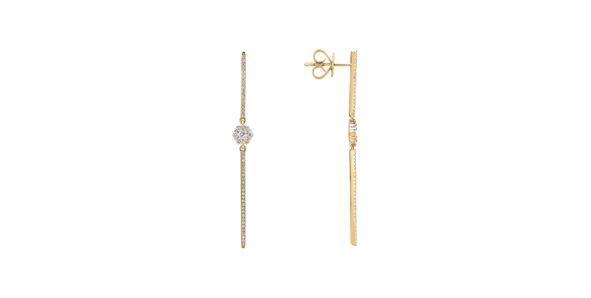 Diamond earrings Diamond Waterfall