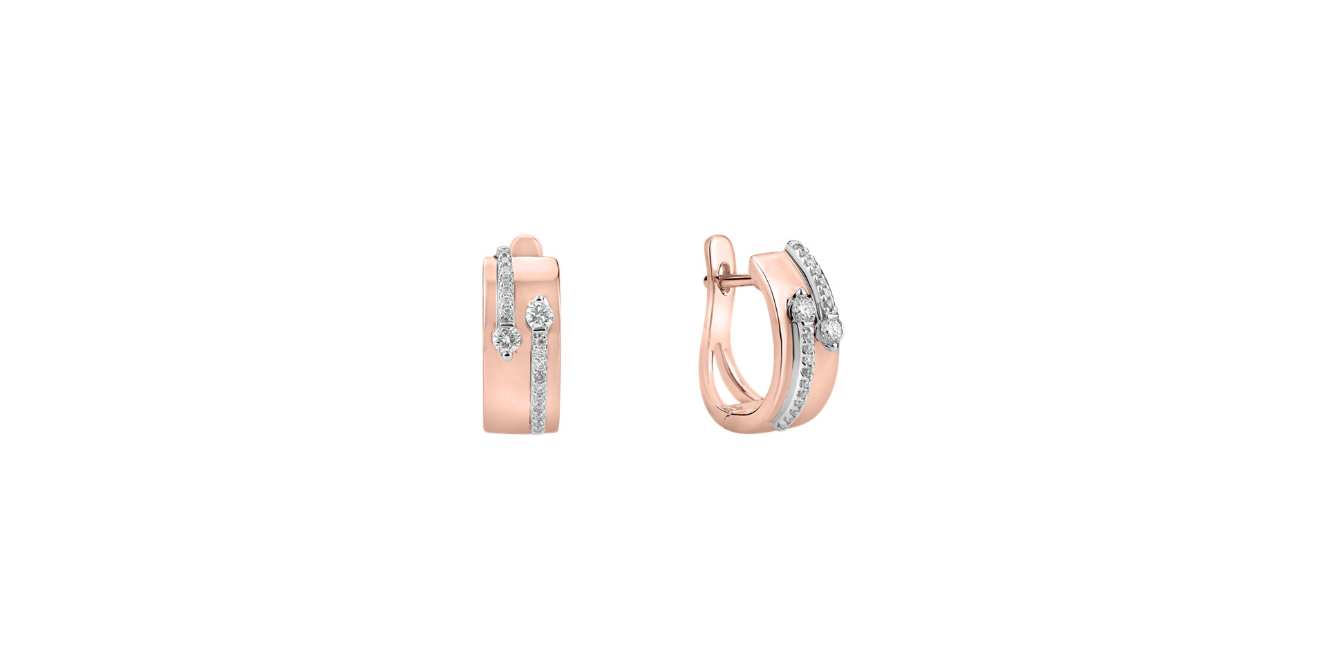 Diamond earrings Charming Labyrinth