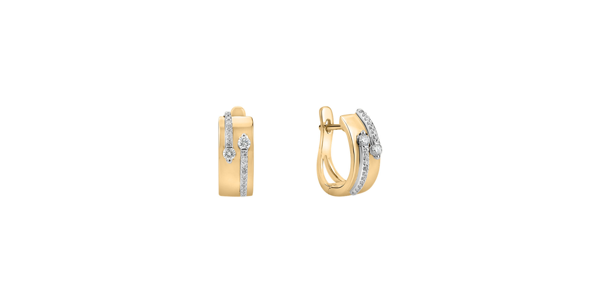 Diamond earrings Charming Labyrinth