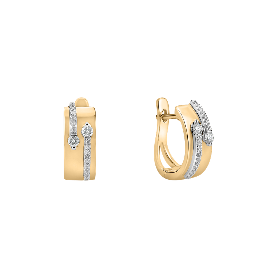 Diamond earrings Charming Labyrinth