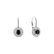 Earrings with black diamonds and white diamonds Bethe3