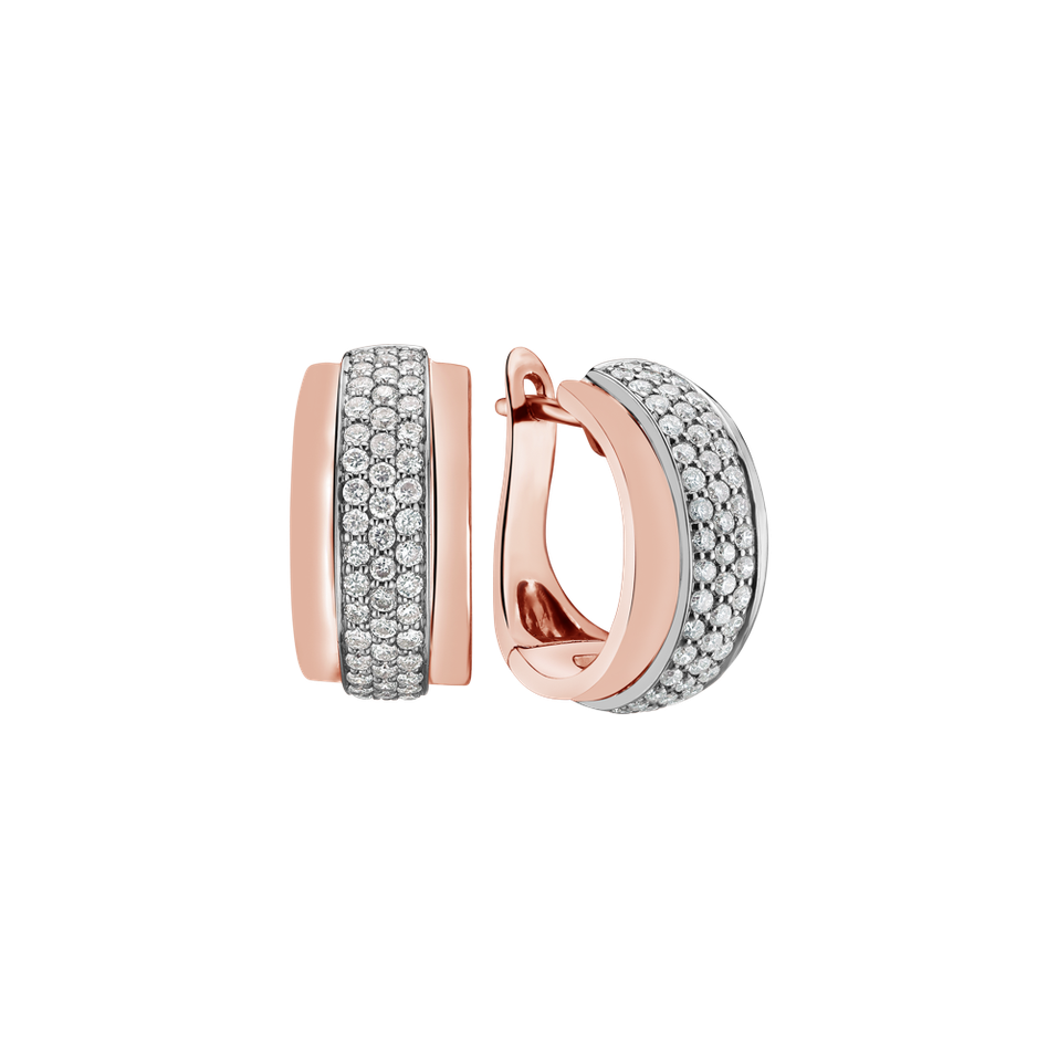 Diamond earrings Snowfire