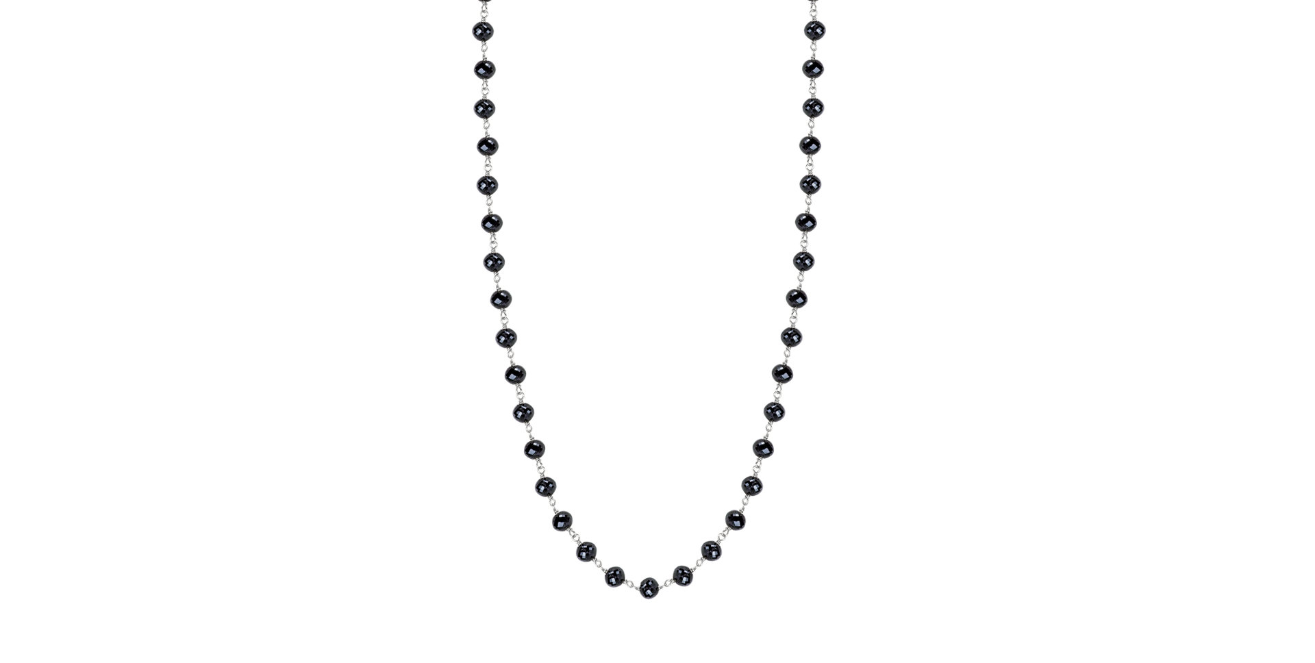 Necklace with black diamonds Dark Melody