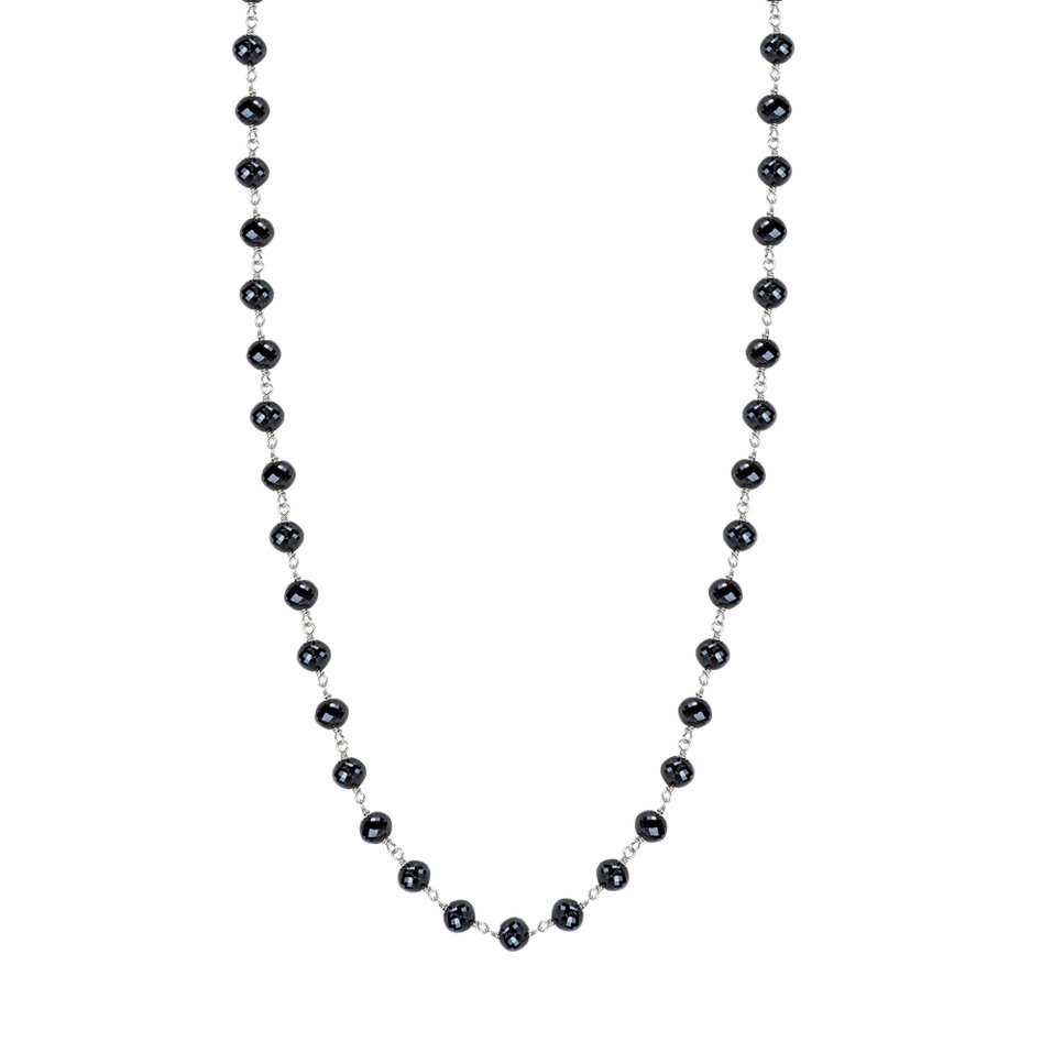 Necklace with black diamonds Dark Melody