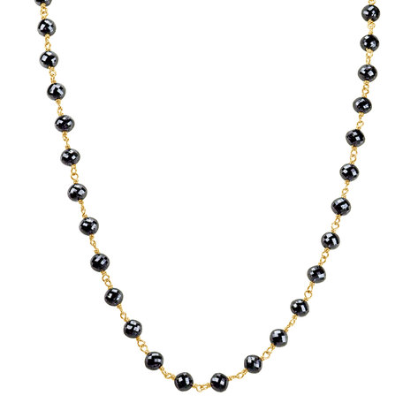 Necklace with black diamonds Dark Melody