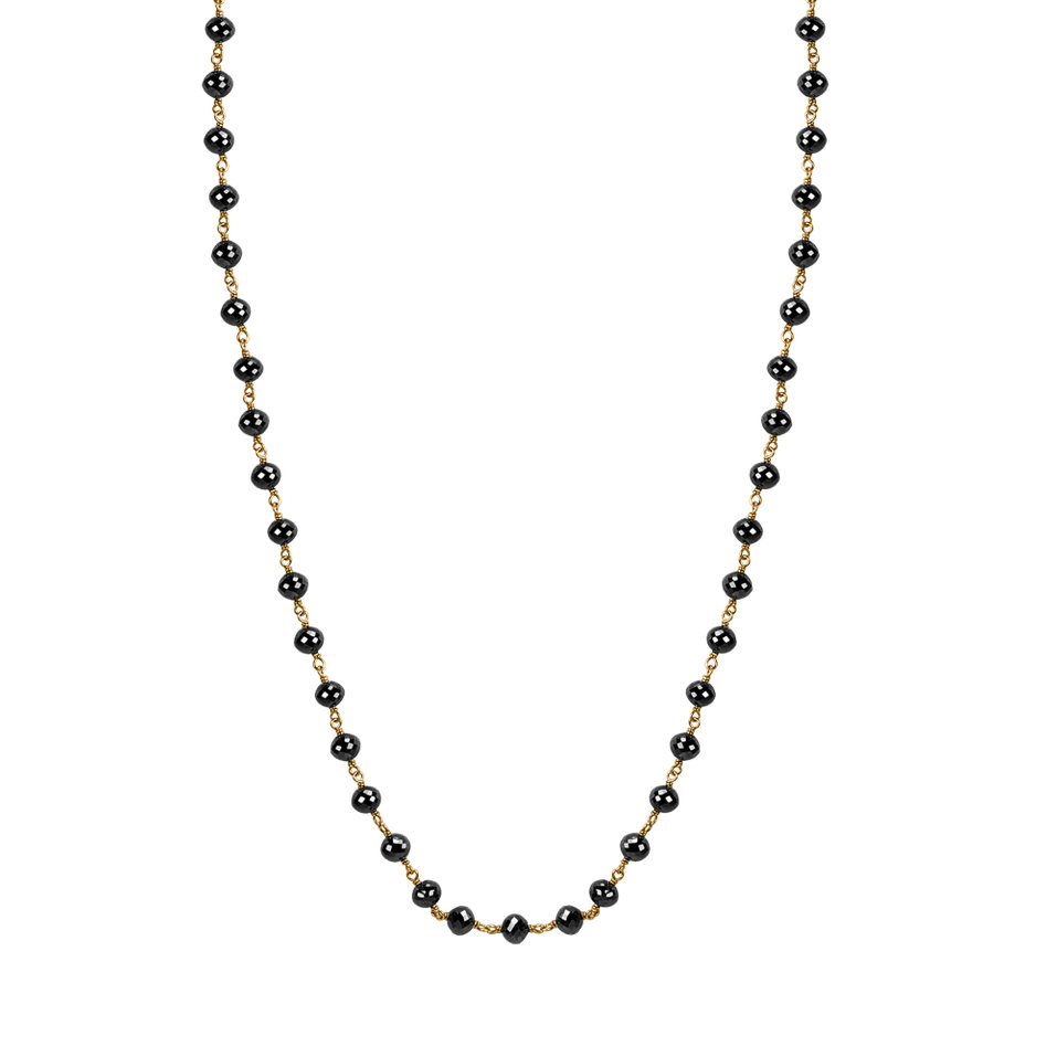 Necklace with black diamonds Dark Melody
