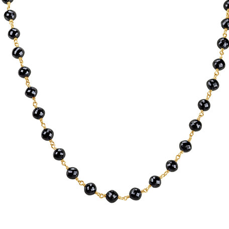 Necklace with black diamonds Dark Melody