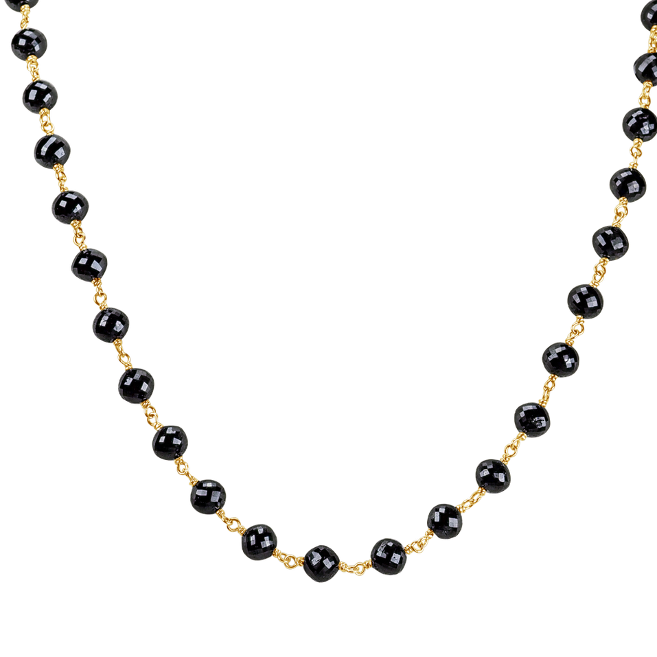 Necklace with black diamonds Dark Melody