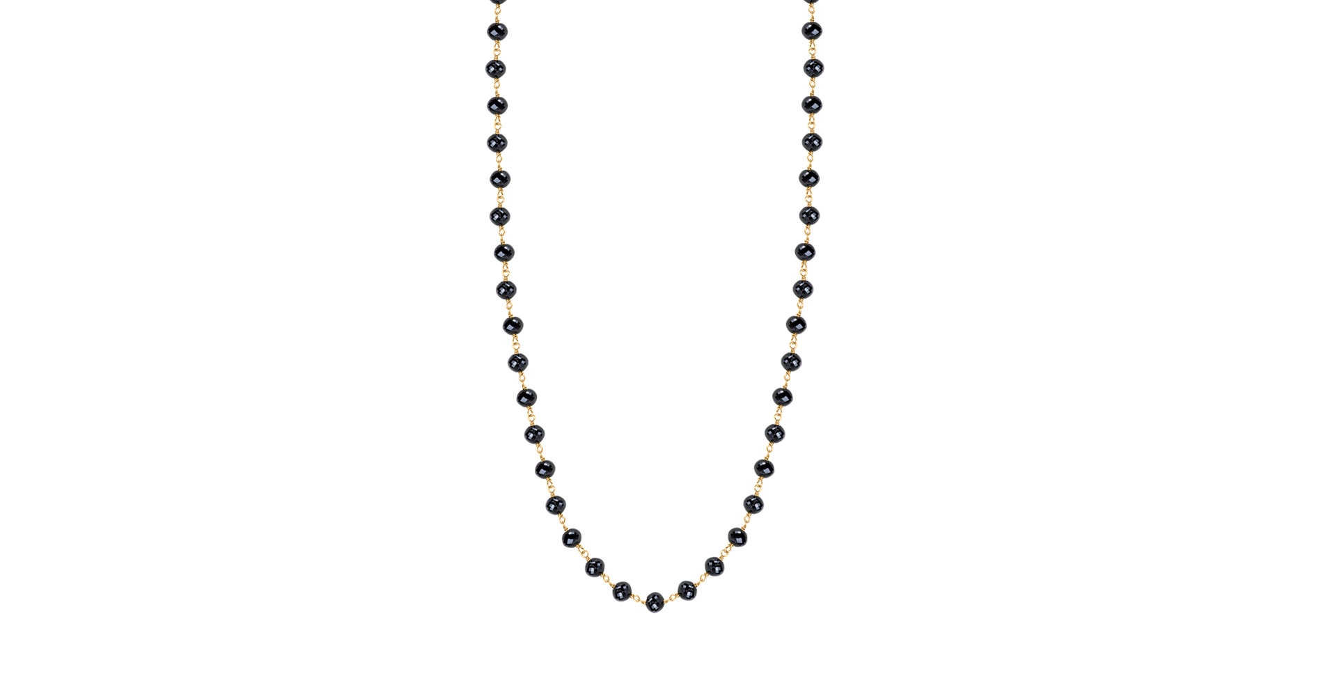 Necklace with black diamonds Dark Melody