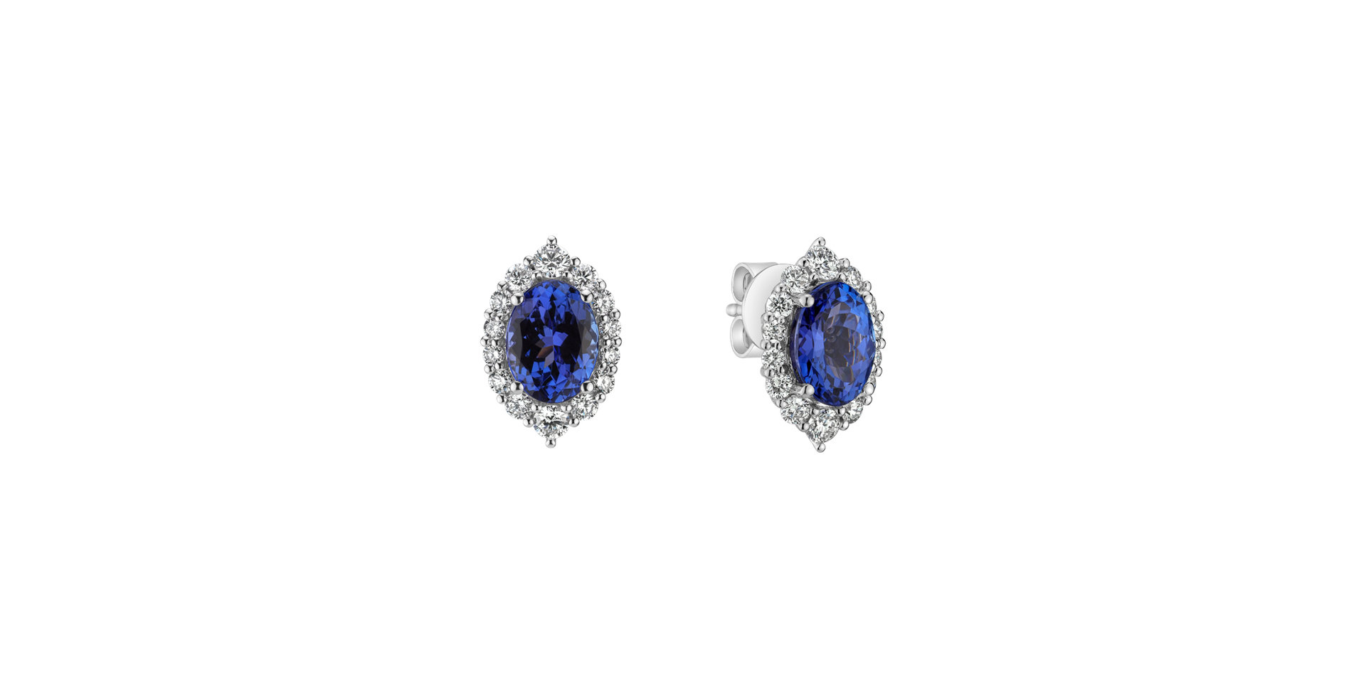 Diamond earrings with Tanzanite Tanzania Treasure