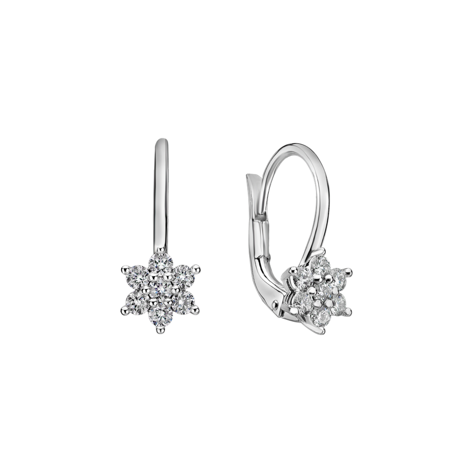 Diamond earrings Magic Snowflakes