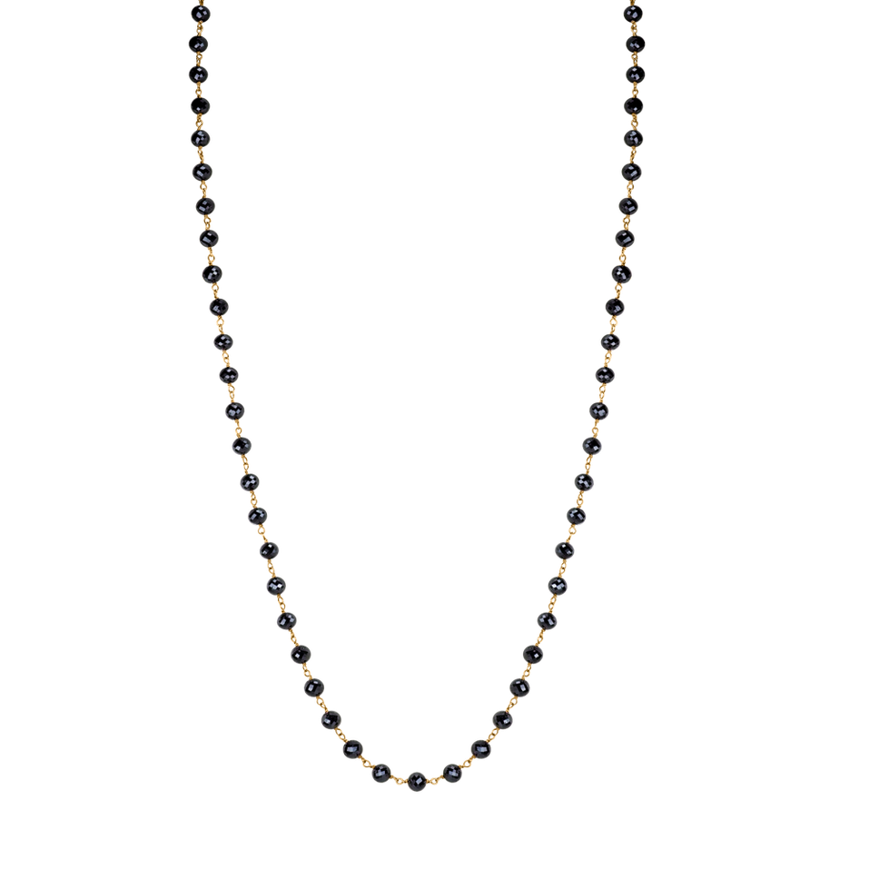 Necklace with black diamonds Dark Melody