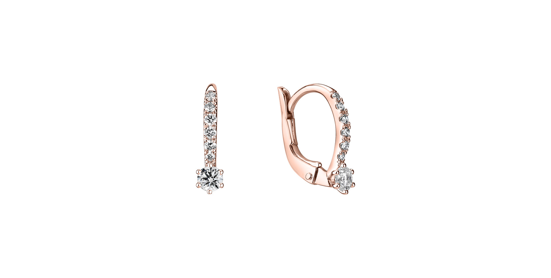 Diamond earrings Sparkless