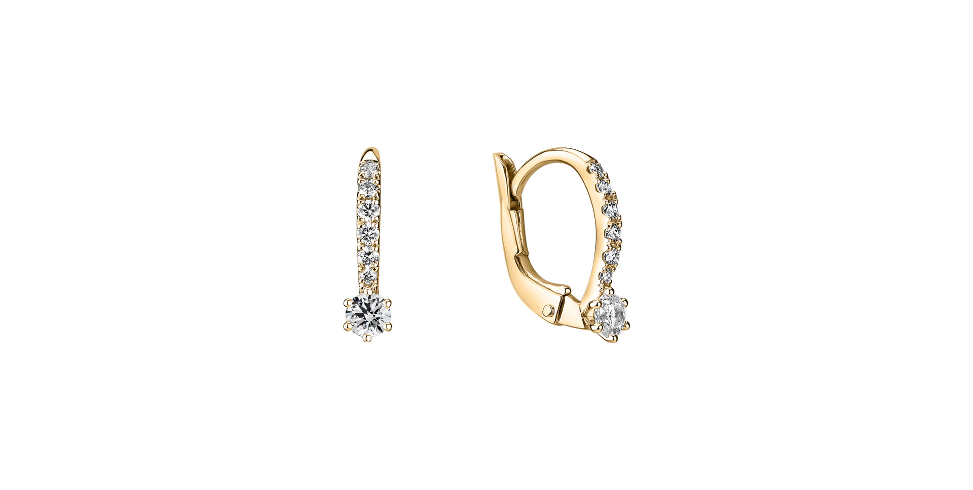 Diamond earrings Sparkless