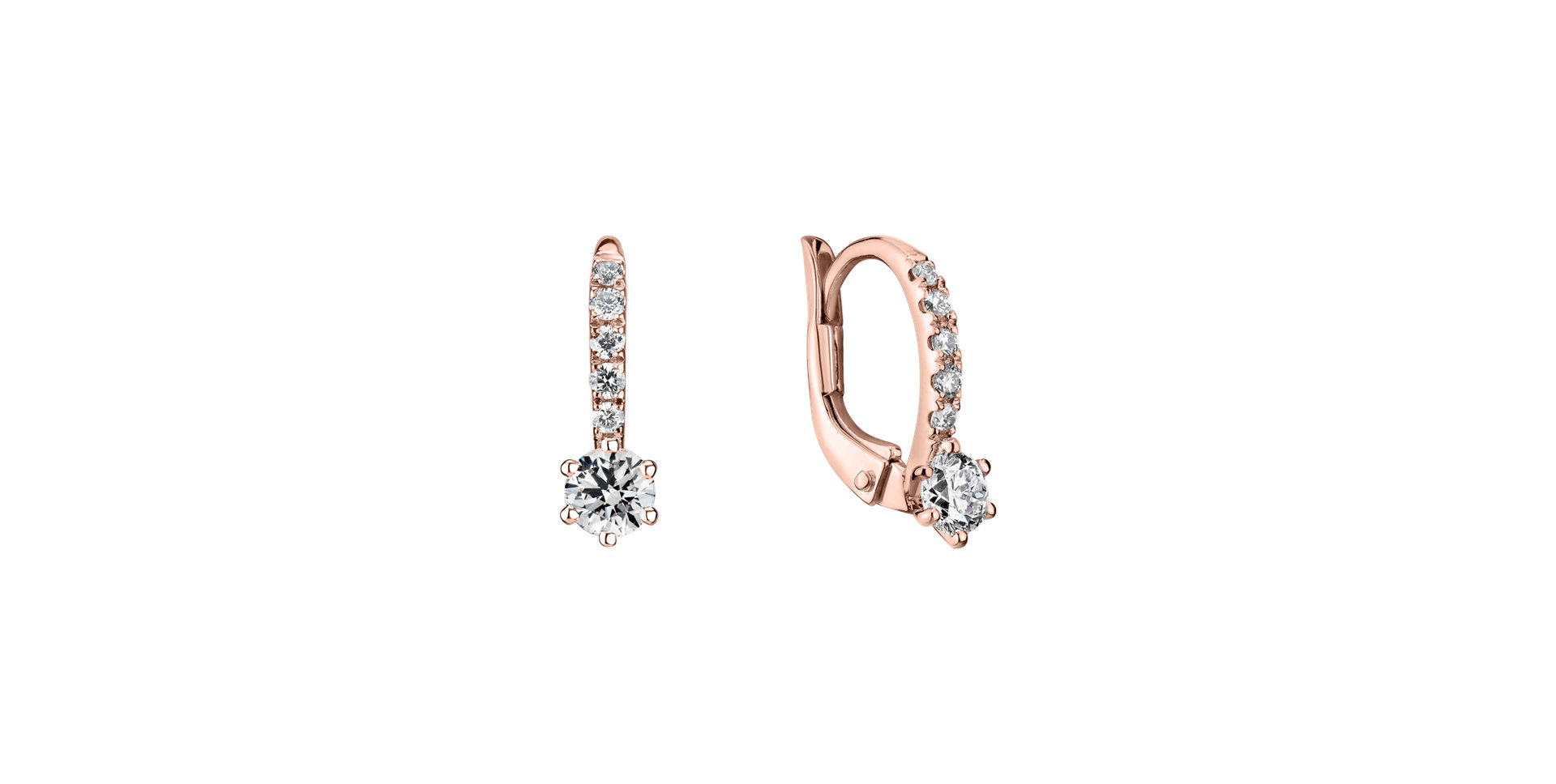 Diamond earrings Sparkless