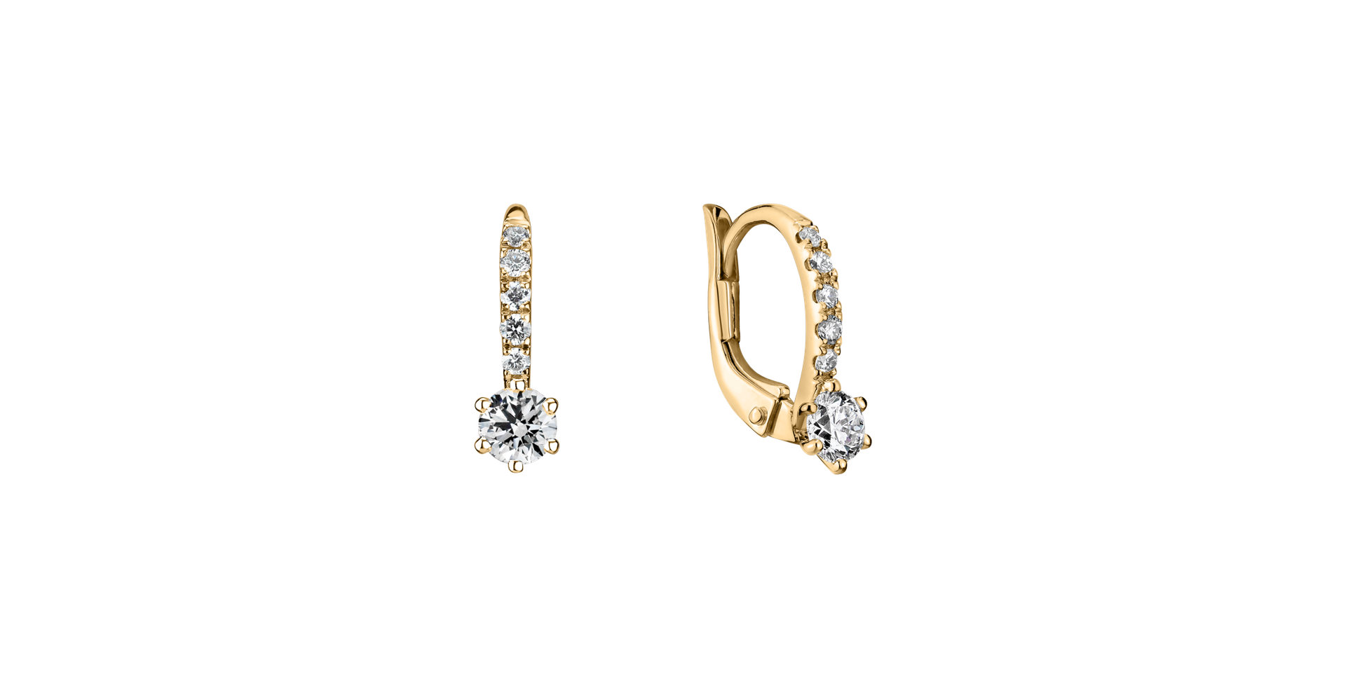 Diamond earrings Sparkless