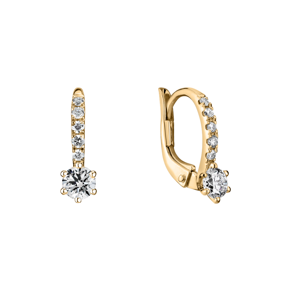 Diamond earrings Sparkless